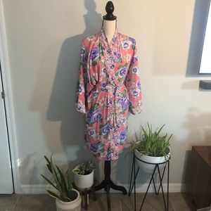 Victoria Secret Floral Robe O/S